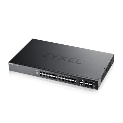 Zyxel Switch Managed Layer 3 Lite, 24X Sfp Gb, 2X 10G, 4 Sfp+, Rack, Nflex