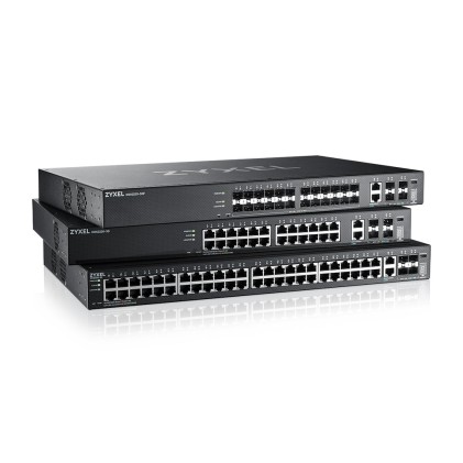 Zyxel Switch Managed Layer 3 Lite, 24X Gbpoe , 2X 10Gpoe 400W, 4 Sfp+, Rack, Nflex