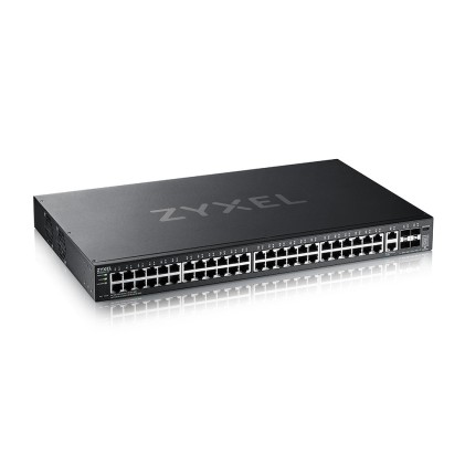 Zyxel Switch Managed Layer 3 Lite, 48X Gb, 2X 10G, 4 Sfp+, Rack, Nflex