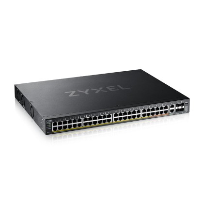 Zyxel Switch Managed Layer 3 Lite, 48X Gbpoe , 2X 10Gpoe 960W, 4 Sfp+, Rack, Nflex