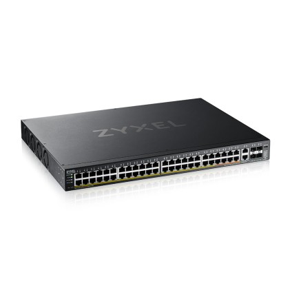 Zyxel Switch Managed Layer 3 Lite, 48X Gbpoe , 2X 10Gpoe 600W, 4 Sfp+, Rack, Nflex