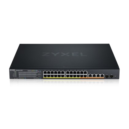 Zyxel Switch Web M.L3Lite,24X Mgb(2.5)Poe 4X (1/2.5/5/10Gb)Poe (700W),2X Sfp+ 10G,Rack,Nflex