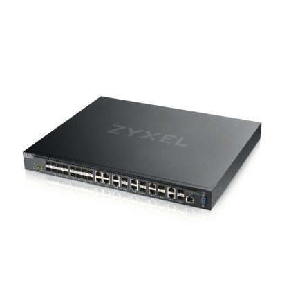Zyxel Switch Managed Layer 3 Lite, Ideale X Centro Stella 10G, Alim. Ridondata, Ha, Rack