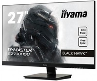 IIYAMA G-MASTER G2730HSU-B1 27inch 1920x1080 TN LED Bl USB-Hub 2xOut Speakers DP/HDMI/VGA 1ms Black