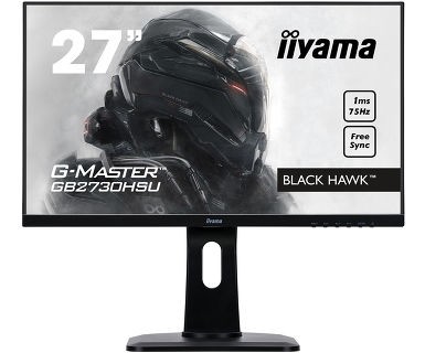 IIYAMA G-MASTER GB2730HSU-B1 27inch Ultra Slim G-Master Black Hawk FreeSync 1920x1080 75Hz HDMI USB-HUB 2x2
