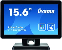 IIYAMA ProLite T1633MC-B1 15.6inch 39.6cm WIDE LCD 10-Points Touch Screen TN panel Flat Bezelfree Glass Front HDMI/DP/USB black