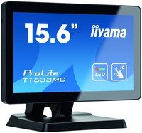 IIYAMA ProLite T1633MC-B1 15.6inch 39.6cm WIDE LCD 10-Points Touch Screen TN panel Flat Bezelfree Glass Front HDMI/DP/USB black