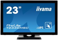 IIYAMA ProLite T2336MSC-B2 23inch 10 Point Multitouch capacitive Edge to Edge IPS Panel 1920x1080 HDMI VGA DVI