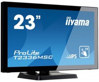 IIYAMA ProLite T2336MSC-B2 23inch 10 Point Multitouch capacitive Edge to Edge IPS Panel 1920x1080 HDMI VGA DVI