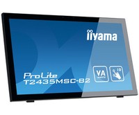 IIYAMA ProLite T2435MSC-B2 59.8cm 23.6inch 10 Poin Multitouch kapazitiv 1920x1080 250cd/m2 DVI-D HDMI DisplayPort Speaker