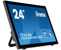 IIYAMA ProLite T2435MSC-B2 59.8cm 23.6inch 10 Poin Multitouch kapazitiv 1920x1080 250cd/m2 DVI-D HDMI DisplayPort Speaker