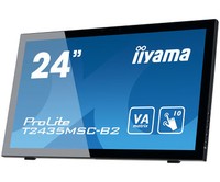 IIYAMA ProLite T2435MSC-B2 59.8cm 23.6inch 10 Poin Multitouch kapazitiv 1920x1080 250cd/m2 DVI-D HDMI DisplayPort Speaker
