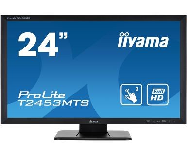 IIYAMA ProLite T2453MTS-B1 24inch Optical Dual Touch VGA DVI HDMI USB-HUB -Touch Interface Dual Touch with supported OS