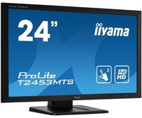 IIYAMA ProLite T2453MTS-B1 24inch Optical Dual Touch VGA DVI HDMI USB-HUB -Touch Interface Dual Touch with supported OS