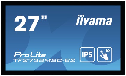iiyama ProLite TF2738MSC-B2 monitor touch screen 68,6 cm (27") 1920 x 1080 Pixel Multi-touch Multi utente Nero