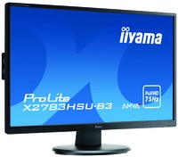 IIYAMA ProLite X2783HSU-B3 27inch AMVA+ LED 4ms 1920x1080 300cd/m2 3000:1 VGA HDMI DisplayPort HDCP USB-HUB 2.0 1x up 2x down