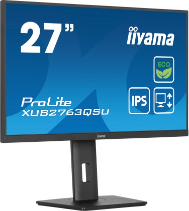iiyama ProLite XUB2763QSU-B1 Monitor PC 68,6 cm (27") 2560 x 1440 Pixel Full HD LED Nero