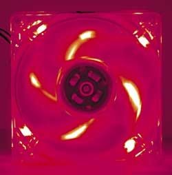 Ventola per Case PC Rosso LED 80x80
