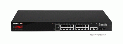 EDIMAX 18 Port Gigabit PoE Switch 2 RJ45/2 SFP combo ports