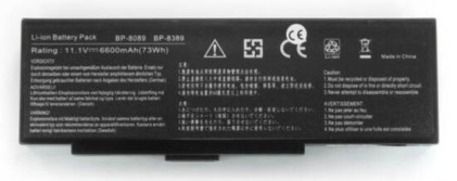 Batteria Compatibile. 9 Celle - 10.8 / 11.1 V - 6600 Mah - 73 Wh - Colore Nero - Peso 480 Grammi Circa - Dimensioni Standard.