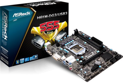 Scheda madre 1155 ASROCK H61M-DG3/USB3