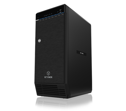 ICYBOX IB-3780-C31 IcyBox enclosure for 8x 3,5 / 2,5 SATA HDD/SSD, USB 3.1 Type-C, Black