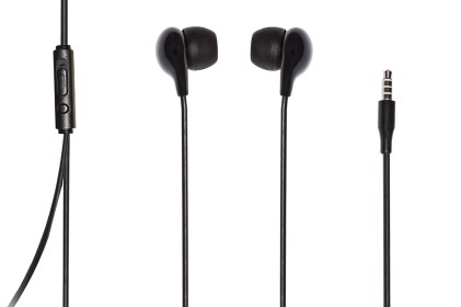 *Auricolari Con Microfono, Plug 3,5 Mm, Cavo Mt 1,2 Colore Nero