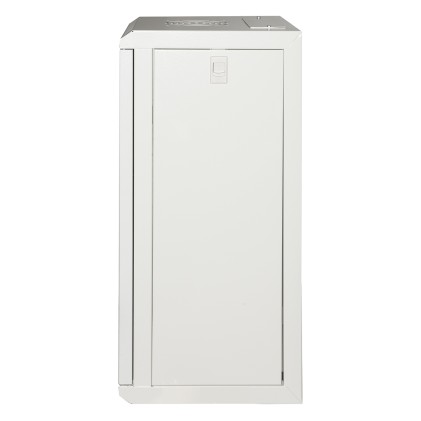 Armadio Rack 10" 12 Unita' In Acciaio Colore Grigio Con Fianchi Apribili