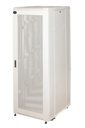 Armadio Rack 19" Per Reti 37U (A)1833, (L)600, (P)1000 Colore Grigio Porta Traforata