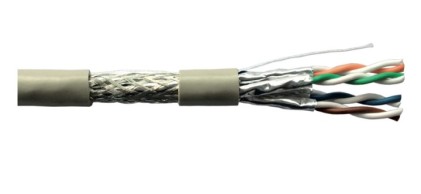 Cavo Solido Schermato S/Ftp Per Reti Categoria 6A Lszh Awg23 In Rame Matassa Mt 305 Classe Cpr Cca