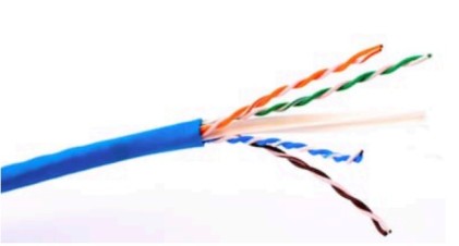 Cavo Solido Utp Per Reti Categoria 6 Lszh Awg24 In Rame Matassa Mt 305 Classe Cpr Cca Colore Blu