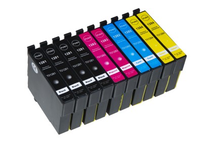 Compatibile Confezione 10 Cartucce Compatibili  (4 Nere + 2 Per Colore) Per Uso Su Epson T1281/1282/1283/1284