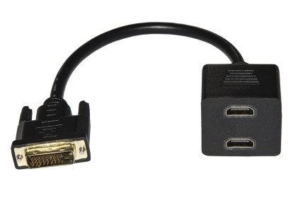 Cavo Splitter Dvi(24+1) Maschio A 2 X Hdmi<Sup>®</Sup> Femmina