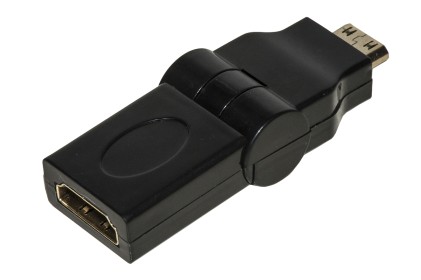 Adattatore Mini Hdmi Maschio - Hdmi Femmina Con Connettore Inclinabile