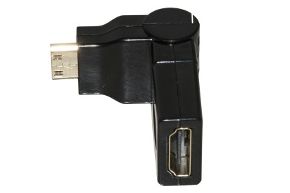 Adattatore Mini Hdmi Maschio - Hdmi Femmina Con Connettore Ruotabile E Inclinabile