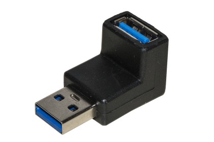 Adattatore Usb 3.0 Maschio/Femmina 90°