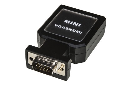 Adattatore Da Pc Vga + Audio 3,5 Mm Stereo A Tv O Video Hdmi