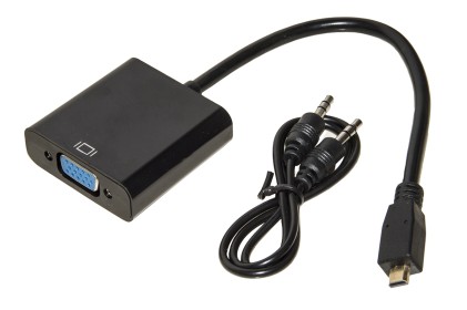 Adattatore Micro Hdmi<Sup>®</Sup> Tipo D - Vga Femmina + Audio