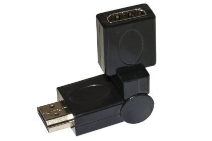 Adattatore Hdmi Maschio - Hdmi Femmina Con Connettore Ruotabile 360&deg;