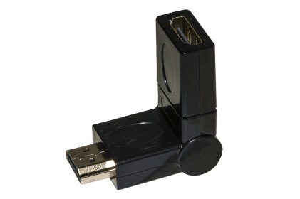 Adattatore Hdmi Maschio - Hdmi Femmina Con Connettore Ruotabile 360&deg;