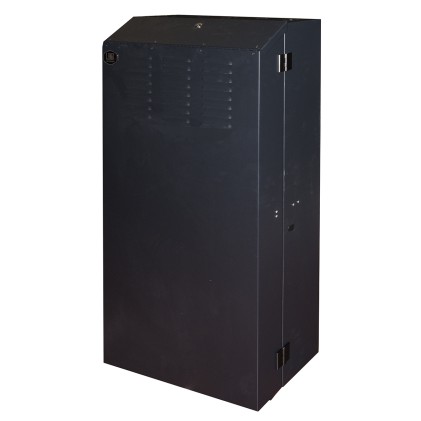 Armadio Rack 19" Da Muro Verticale 5U Misure Mm 650X1082X248 Colore Nero Per Server Profondi Fino A 92 Cm, Con Montanti Regolabili