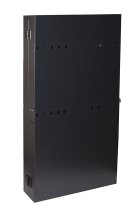 Armadio Rack Da Muro Verticale 2U 650X1082X115  Colore Nero Per Server Profondi Fino A 92 Cm
