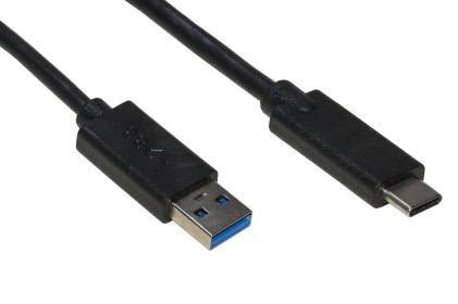 Cavo Usb 3.0 "A" Maschio - Usb-C Per Ricarica E Scambio Dati In Rame Mt 0,5