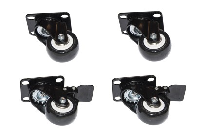 Set 4 Ruote Per Armadi 19" Link