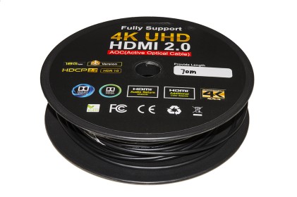 Cavo Estensore Attivo Aoc Fibra Ottica Hdmi 2.0 4Kx2K 60Hz Maschio/Maschio Mt 70