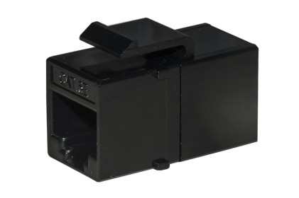 Adattatore Passante 2X8 Poli Rj45 Utp Non Schermato Cat.5E Con Ganci Per Pannelli