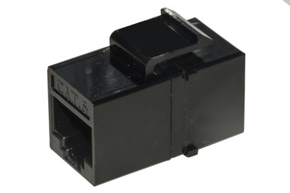 Adattatore Passante 2X8 Poli Rj45 Utp Non Schermato Cat.6 Con Ganci Per Pannelli