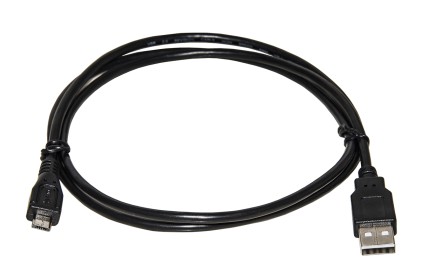 Cavo Usb 2.0 - Micro Usb &#34;B&#34; In Rame Per Ricarica E Scambio Dati Smartphone E Tablet Mt 0,5 Colore Nero