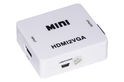 Mini Convertitore Hdmi - Vga Per 1 Dispositivo Hdmi Con Video Vga + Audio