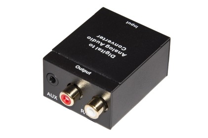 Convertitore Da Audio Analogico Rca R/L A Digitale Toslink + Coassiale